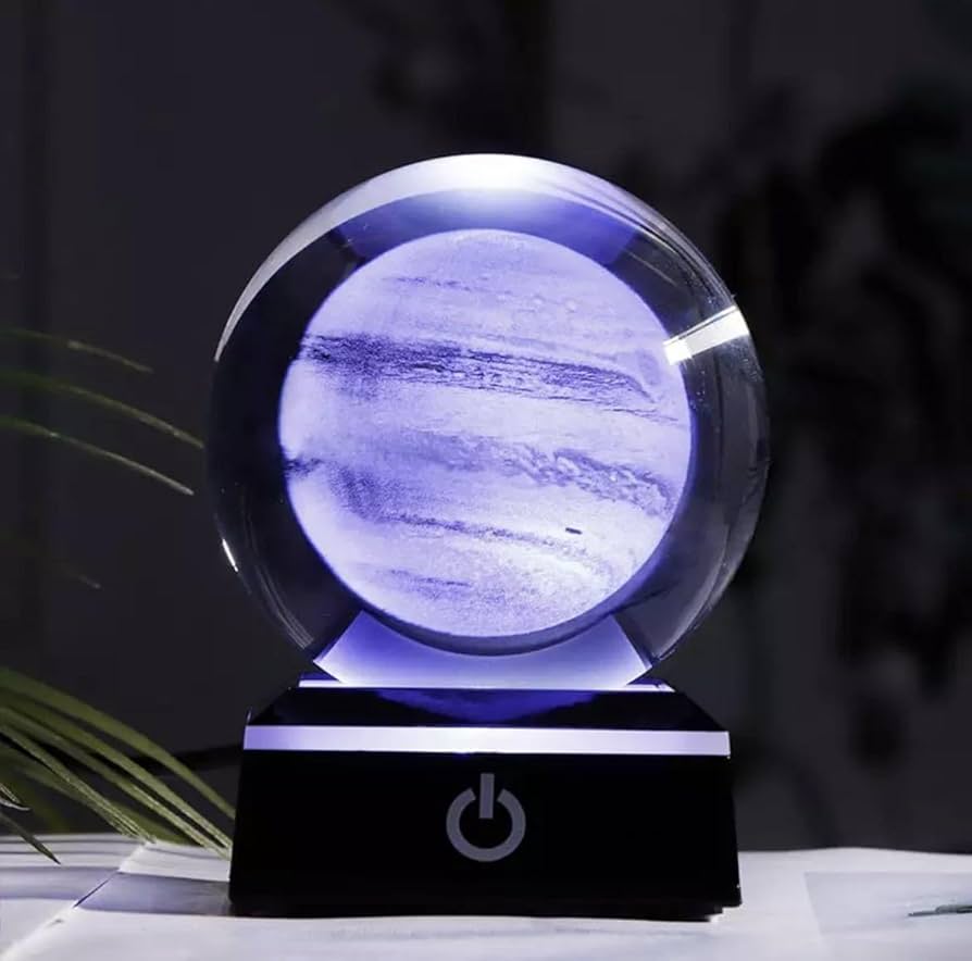 Amazon.co.jp: 6cm LED 天体 クリスタルボール 3Dボール